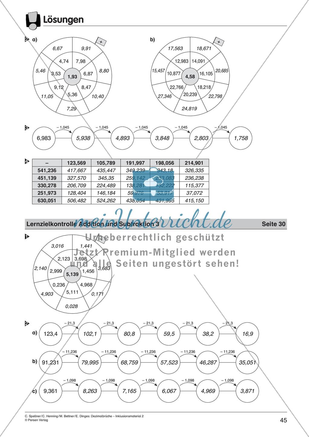 Dezimalbrüche: Addition und Subtraktion Preview 47