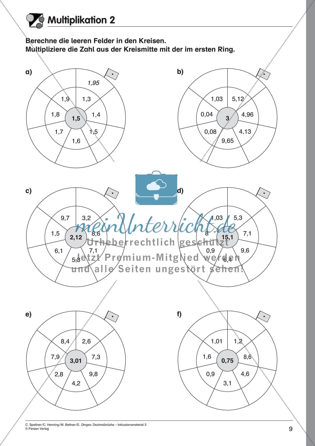 Dezimalbrüche: Multiplikation und Division Preview 11
