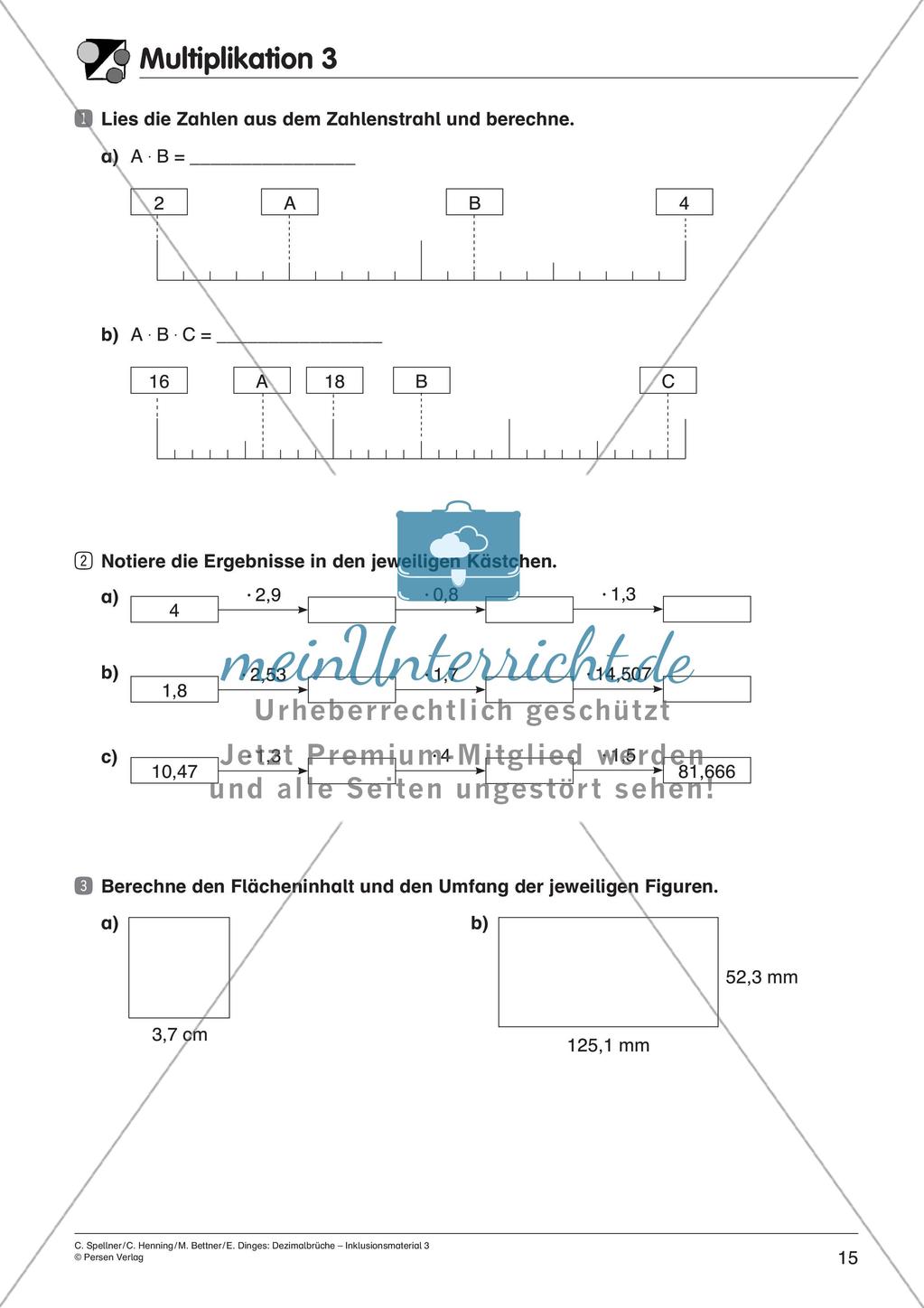 Dezimalbrüche: Multiplikation und Division Preview 17