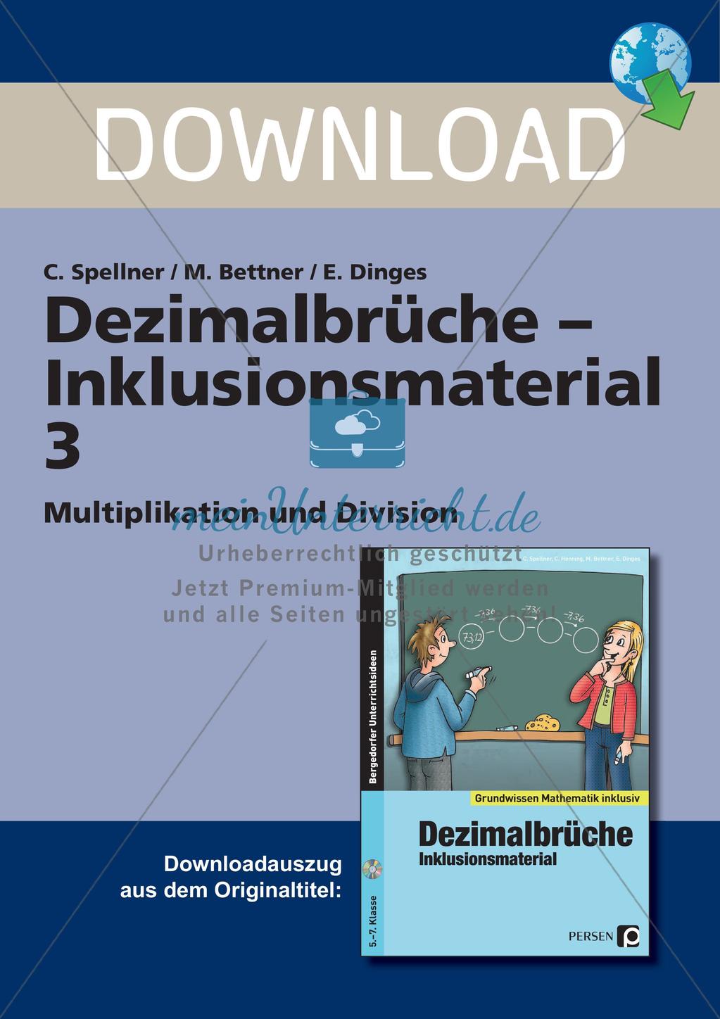 Dezimalbrüche: Multiplikation und Division Preview 1