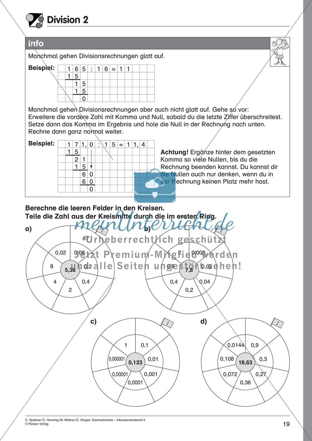Dezimalbrüche: Multiplikation und Division Preview 21