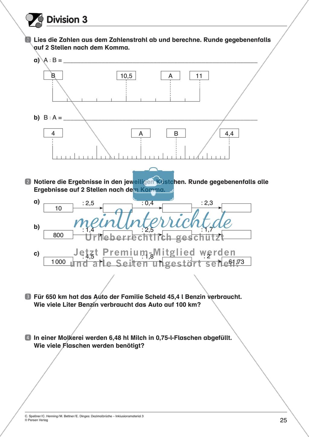 Dezimalbrüche: Multiplikation und Division Preview 27