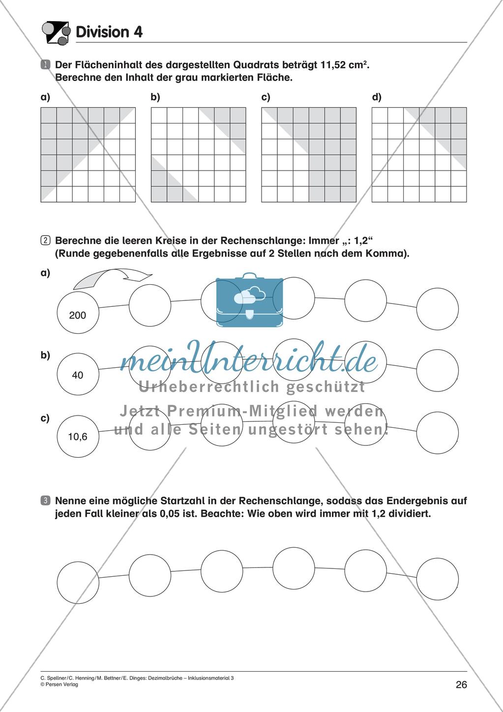 Dezimalbrüche: Multiplikation und Division Preview 28