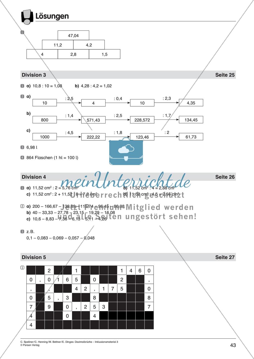 Dezimalbrüche: Multiplikation und Division Preview 45