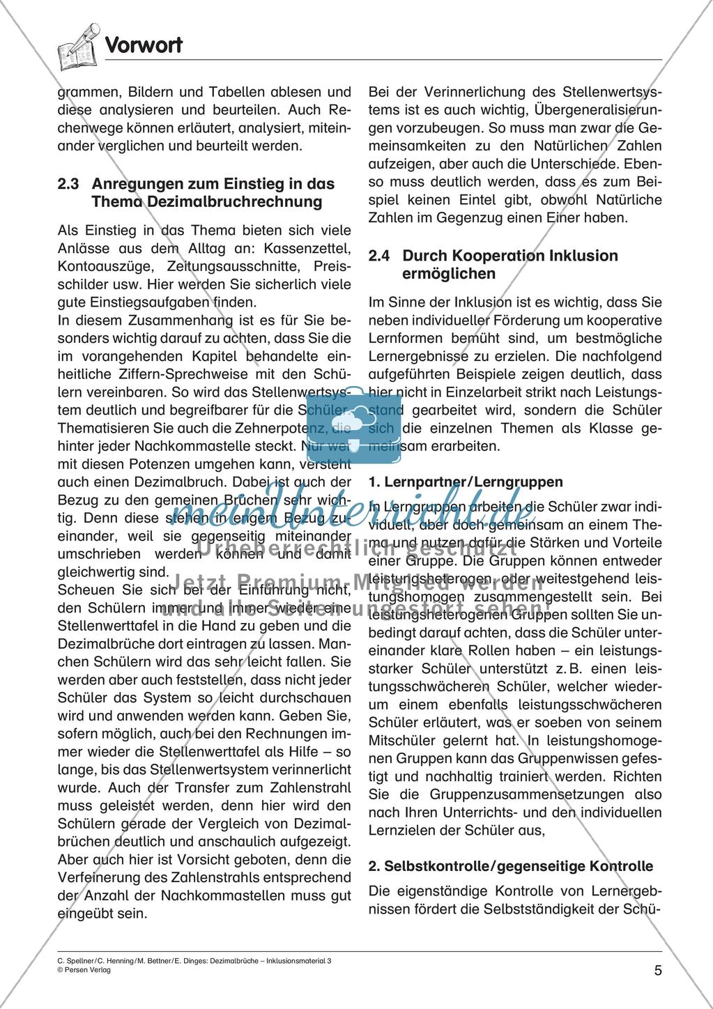 Dezimalbrüche: Multiplikation und Division Preview 7