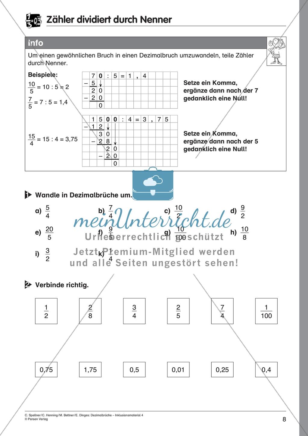 Periodische Dezimalbrüche Preview 10