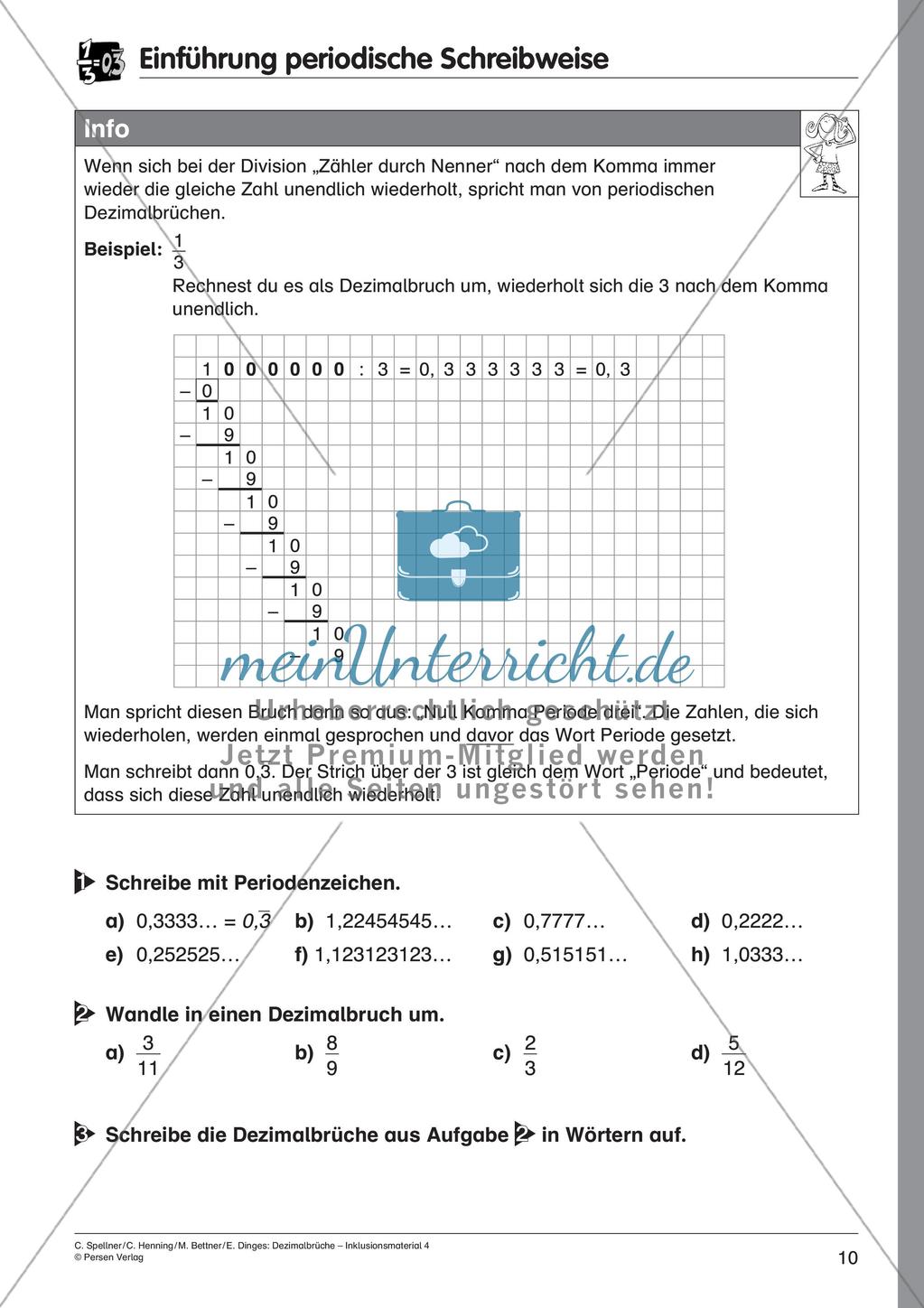 Periodische Dezimalbrüche Preview 12