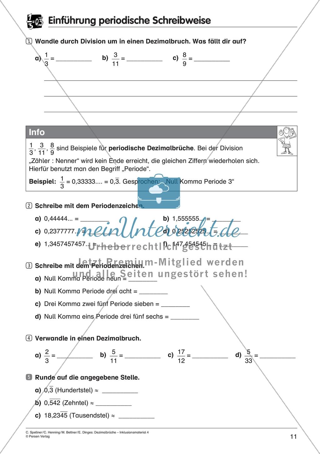 Periodische Dezimalbrüche Preview 13