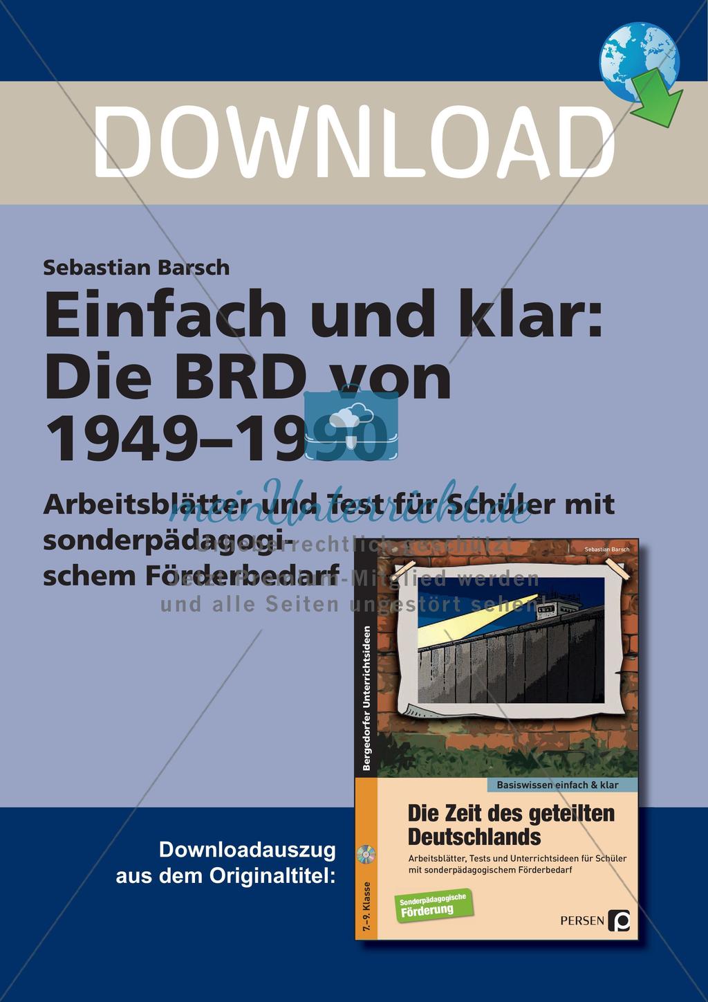 Die BRD von 1949-1990 Preview 1