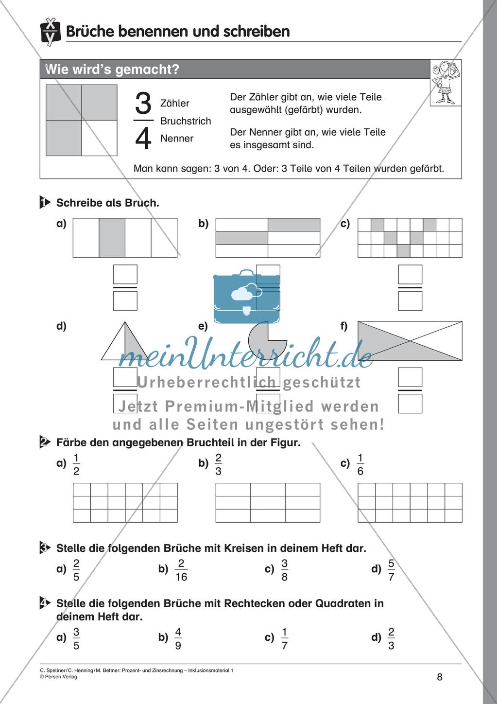 Inklusionsmaterial: Bruchrechnung Preview 10