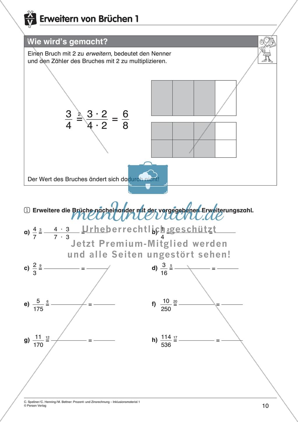 Inklusionsmaterial: Bruchrechnung Preview 12