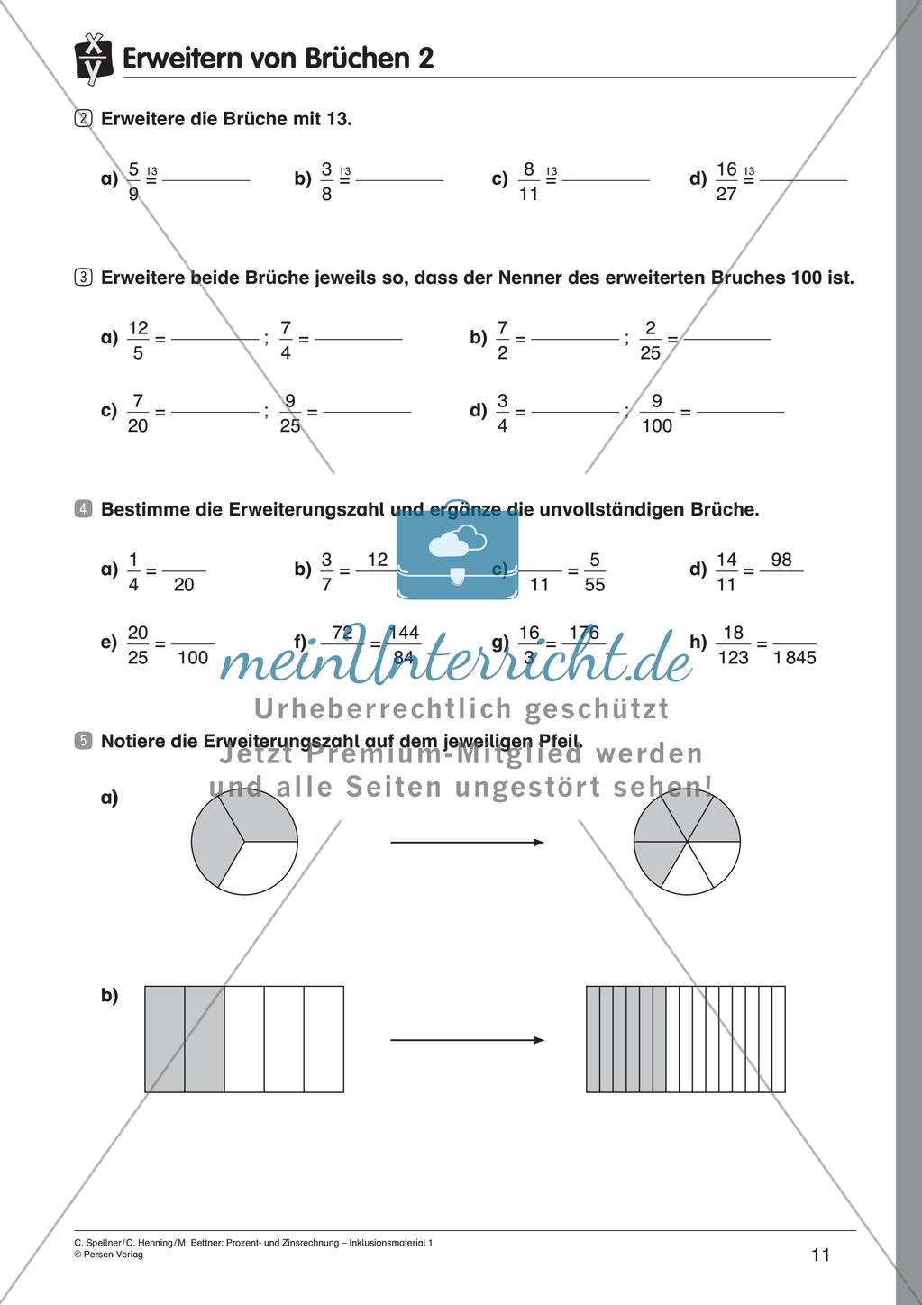 Inklusionsmaterial: Bruchrechnung Preview 13