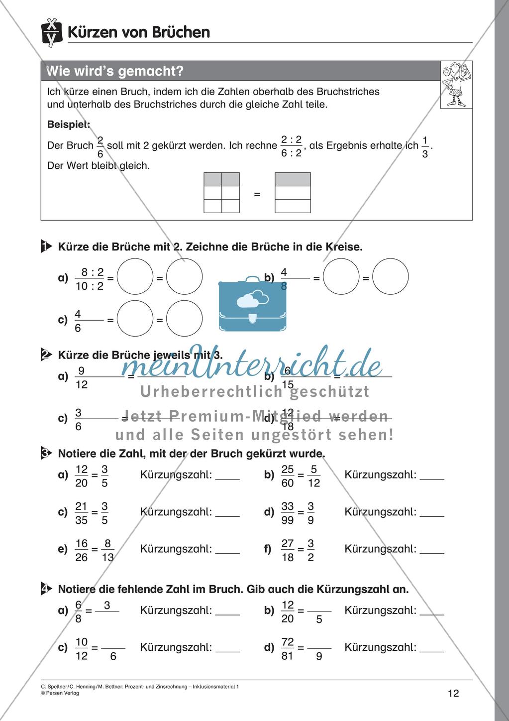 Inklusionsmaterial: Bruchrechnung Preview 14