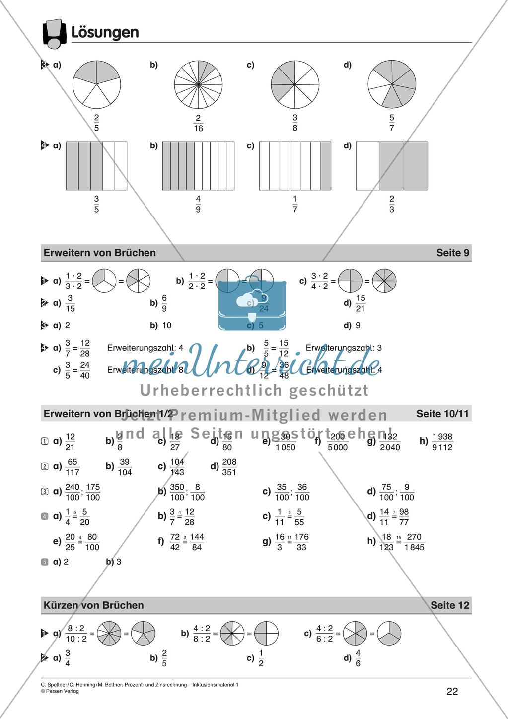 Inklusionsmaterial: Bruchrechnung Preview 24