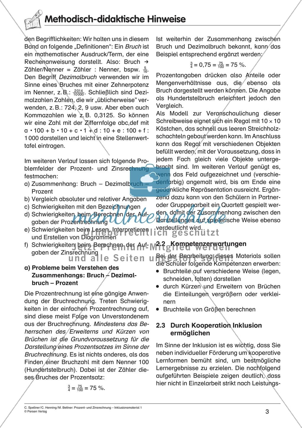 Inklusionsmaterial: Bruchrechnung Preview 5