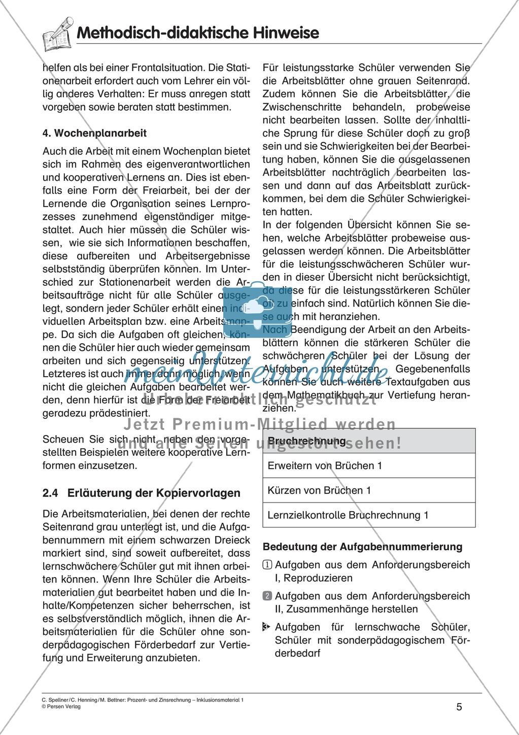 Inklusionsmaterial: Bruchrechnung Preview 7