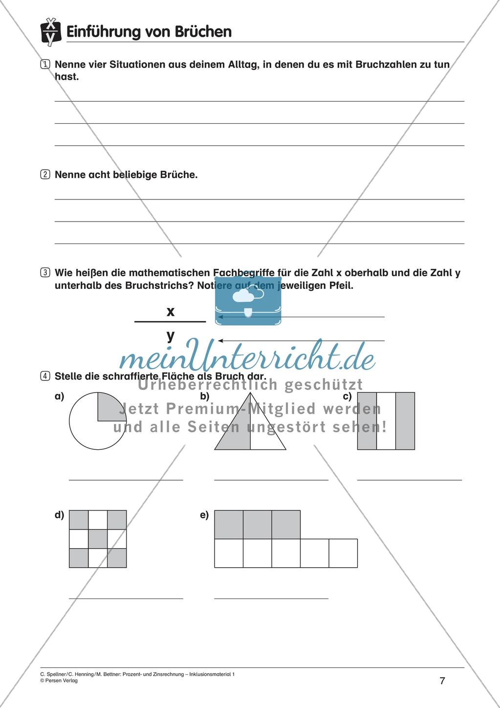 Inklusionsmaterial: Bruchrechnung Preview 9
