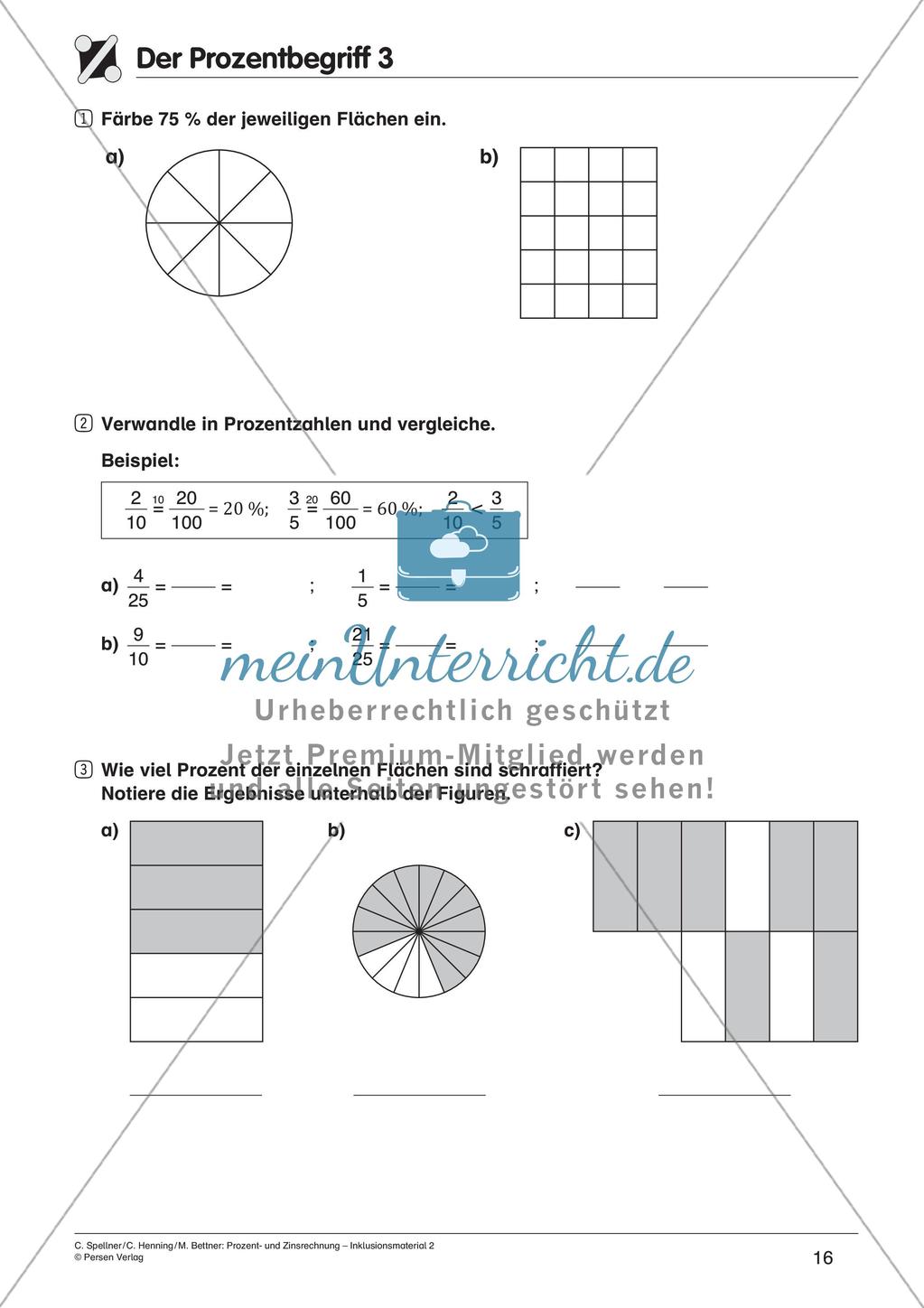 Inklusionsmaterial: Prozentrechnung Preview 18