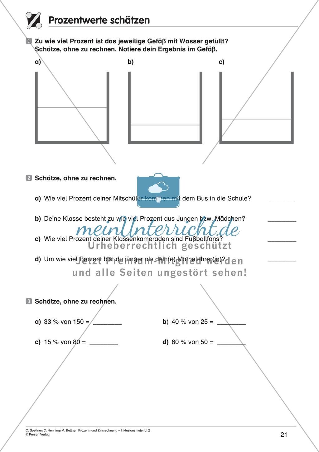 Inklusionsmaterial: Prozentrechnung Preview 23