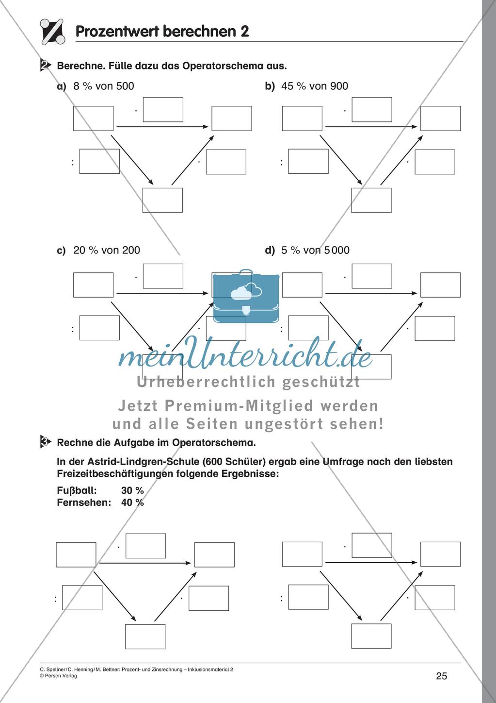 Inklusionsmaterial: Prozentrechnung Preview 27