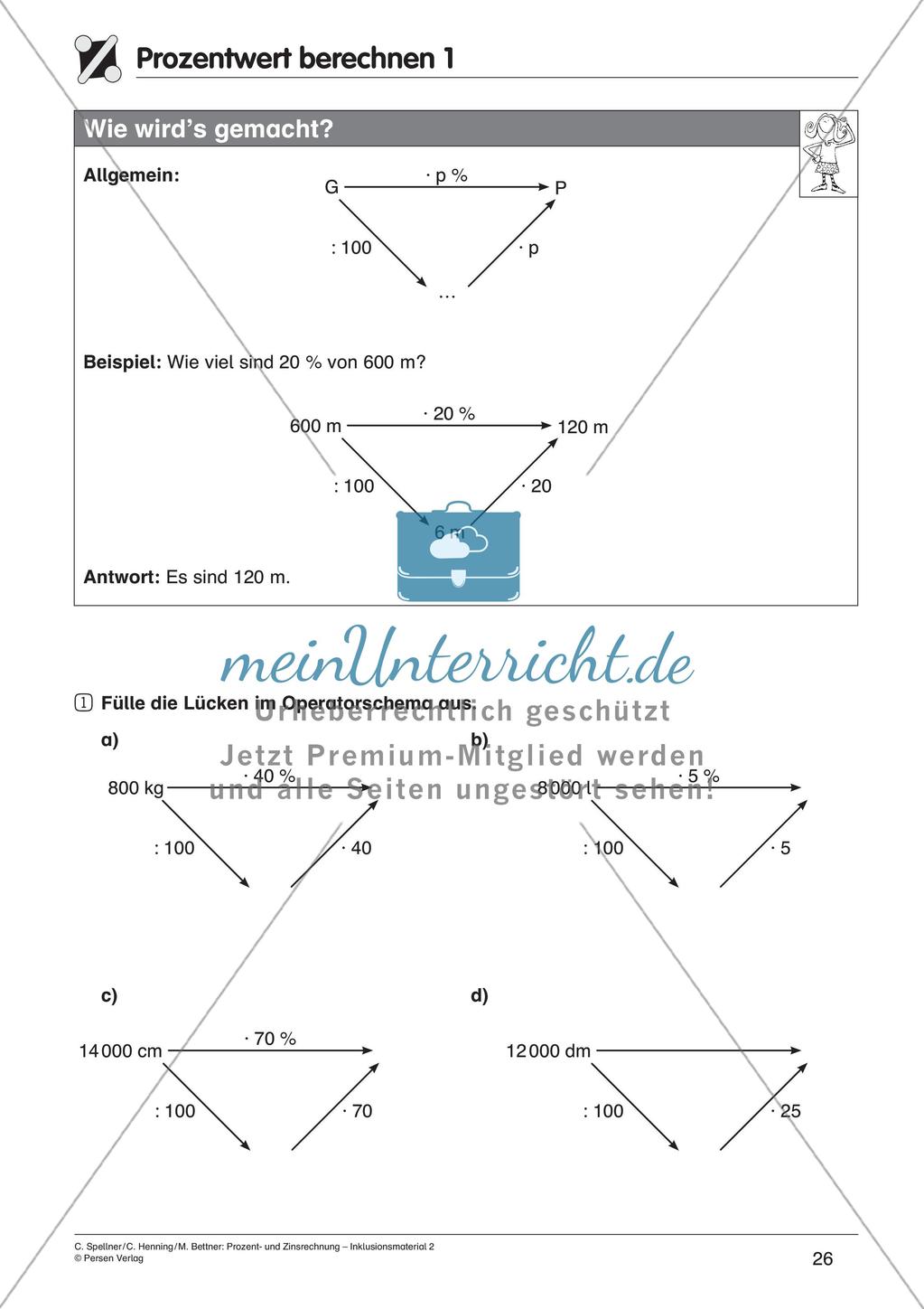Inklusionsmaterial: Prozentrechnung Preview 28