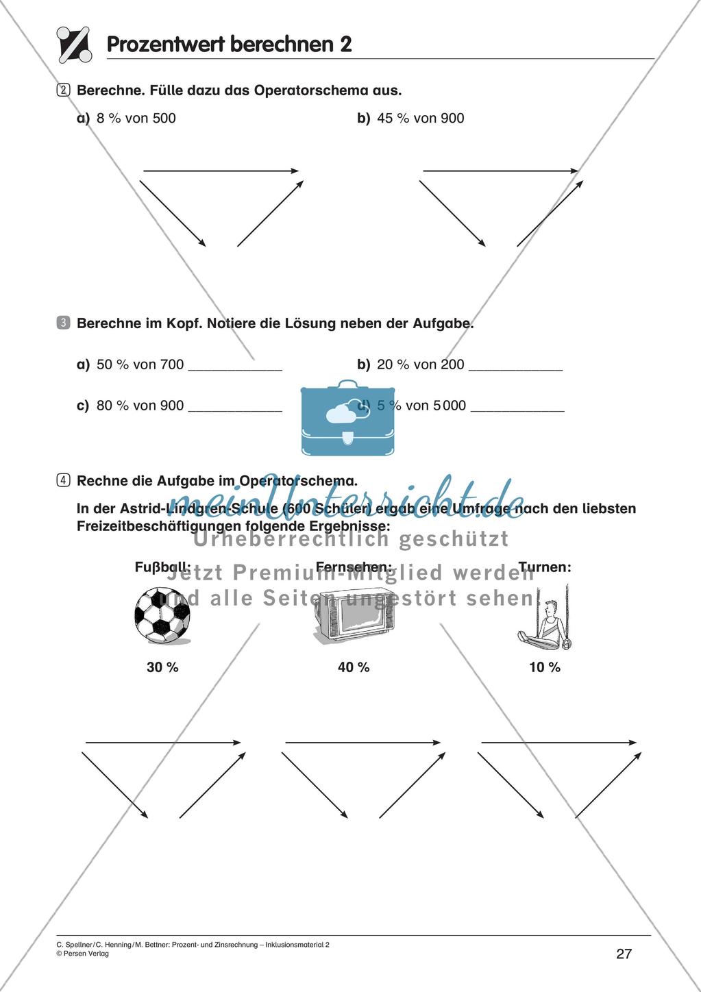 Inklusionsmaterial: Prozentrechnung Preview 29