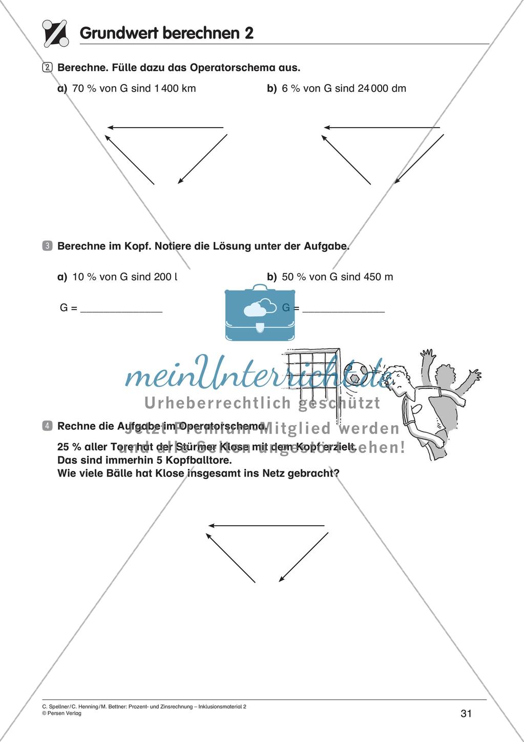 Inklusionsmaterial: Prozentrechnung Preview 33