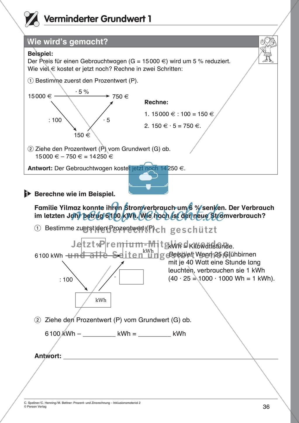Inklusionsmaterial: Prozentrechnung Preview 38