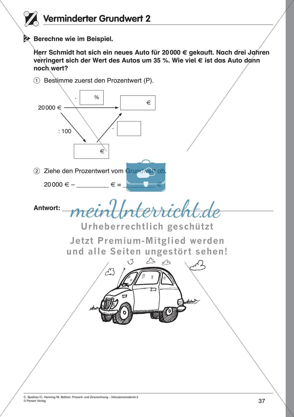 Inklusionsmaterial: Prozentrechnung Preview 39
