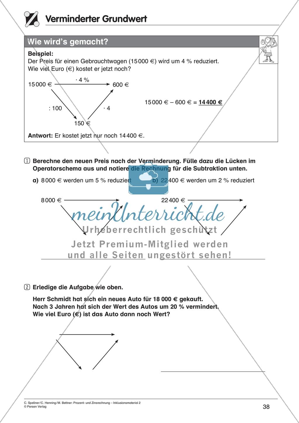 Inklusionsmaterial: Prozentrechnung Preview 40