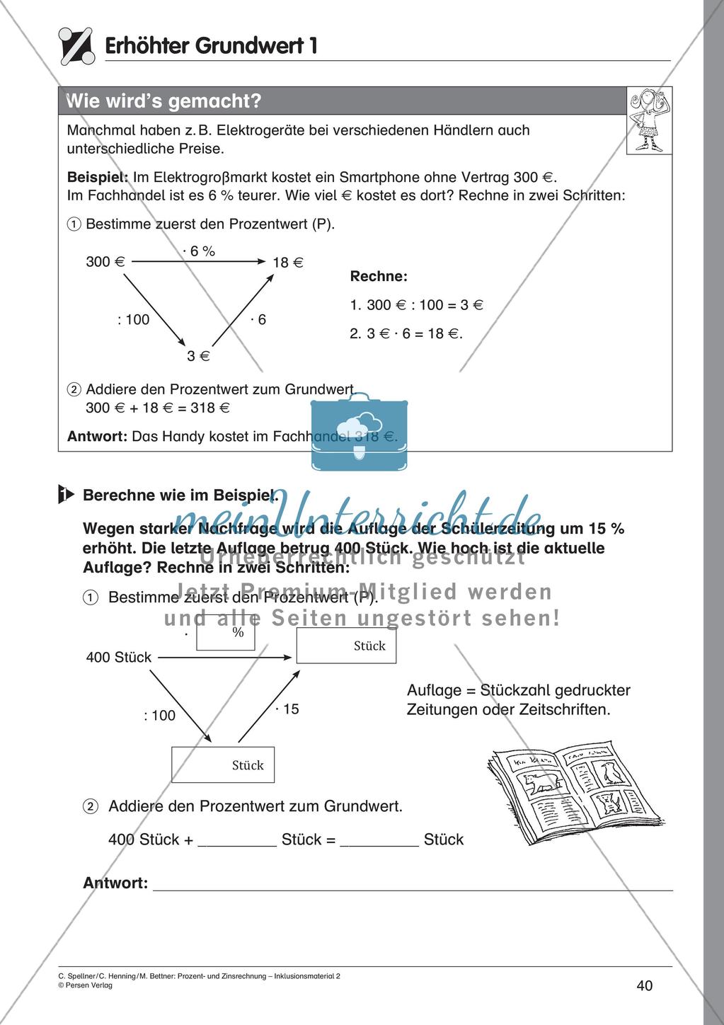 Inklusionsmaterial: Prozentrechnung Preview 42