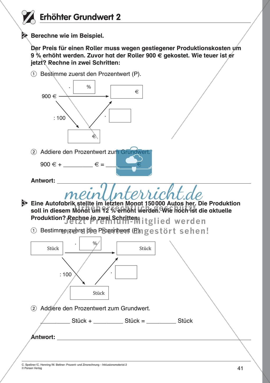 Inklusionsmaterial: Prozentrechnung Preview 43