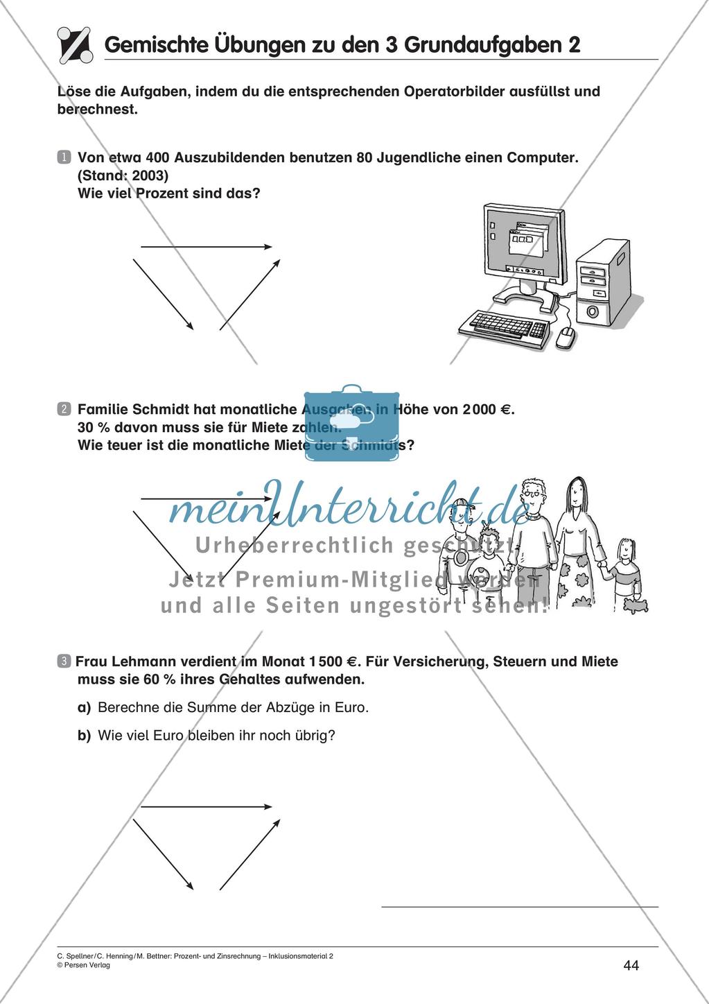 Inklusionsmaterial: Prozentrechnung Preview 46