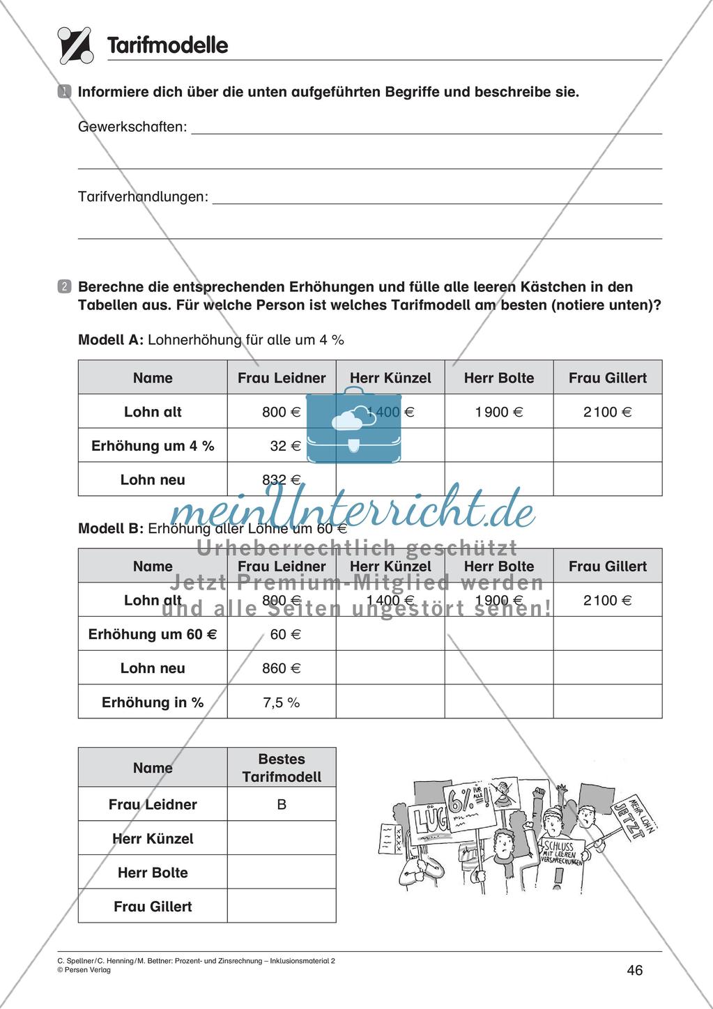 Inklusionsmaterial: Prozentrechnung Preview 48