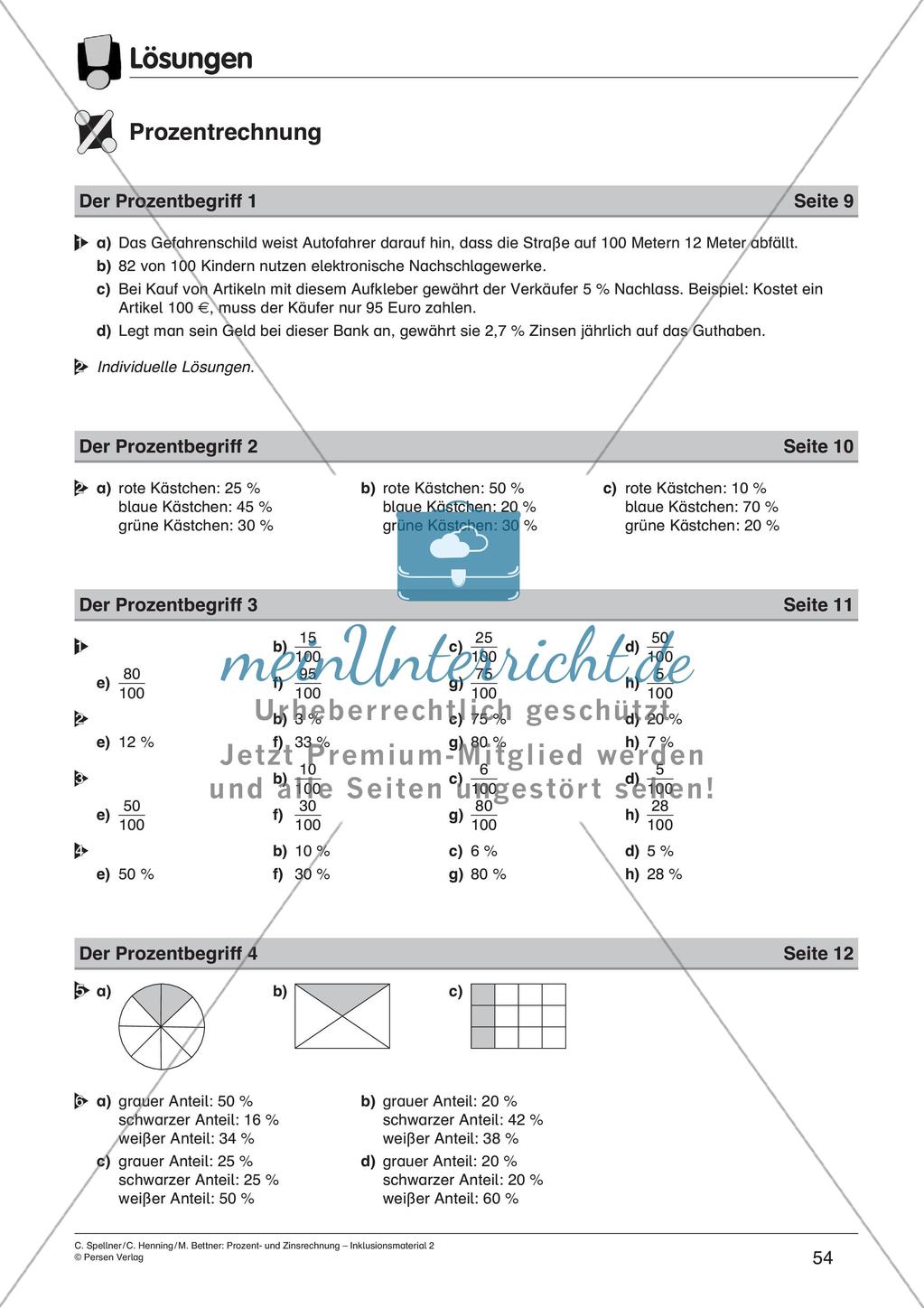 Inklusionsmaterial: Prozentrechnung Preview 56