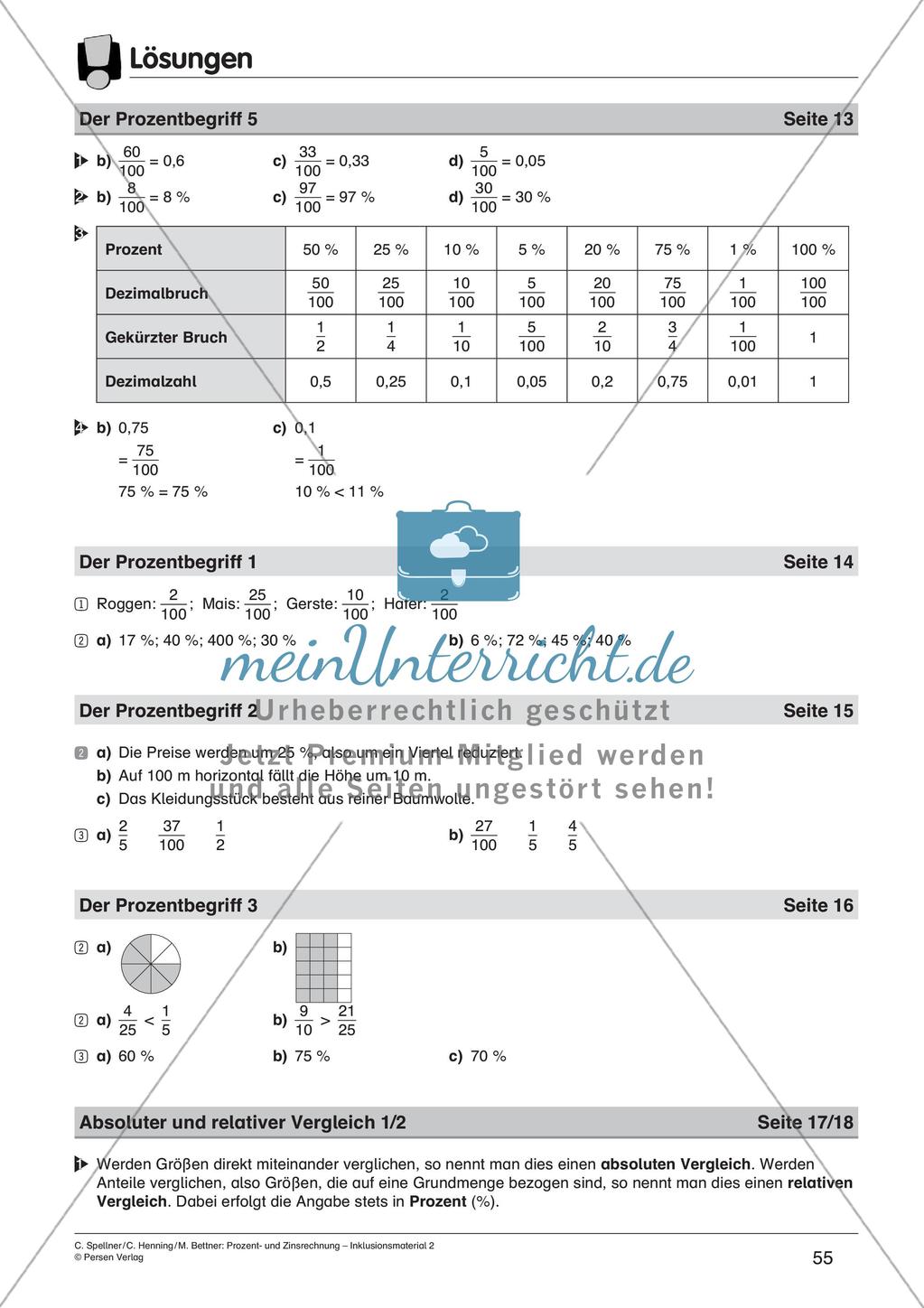 Inklusionsmaterial: Prozentrechnung Preview 57