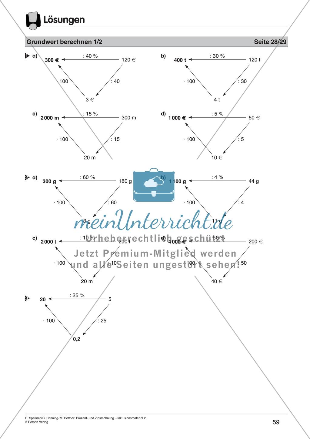 Inklusionsmaterial: Prozentrechnung Preview 61