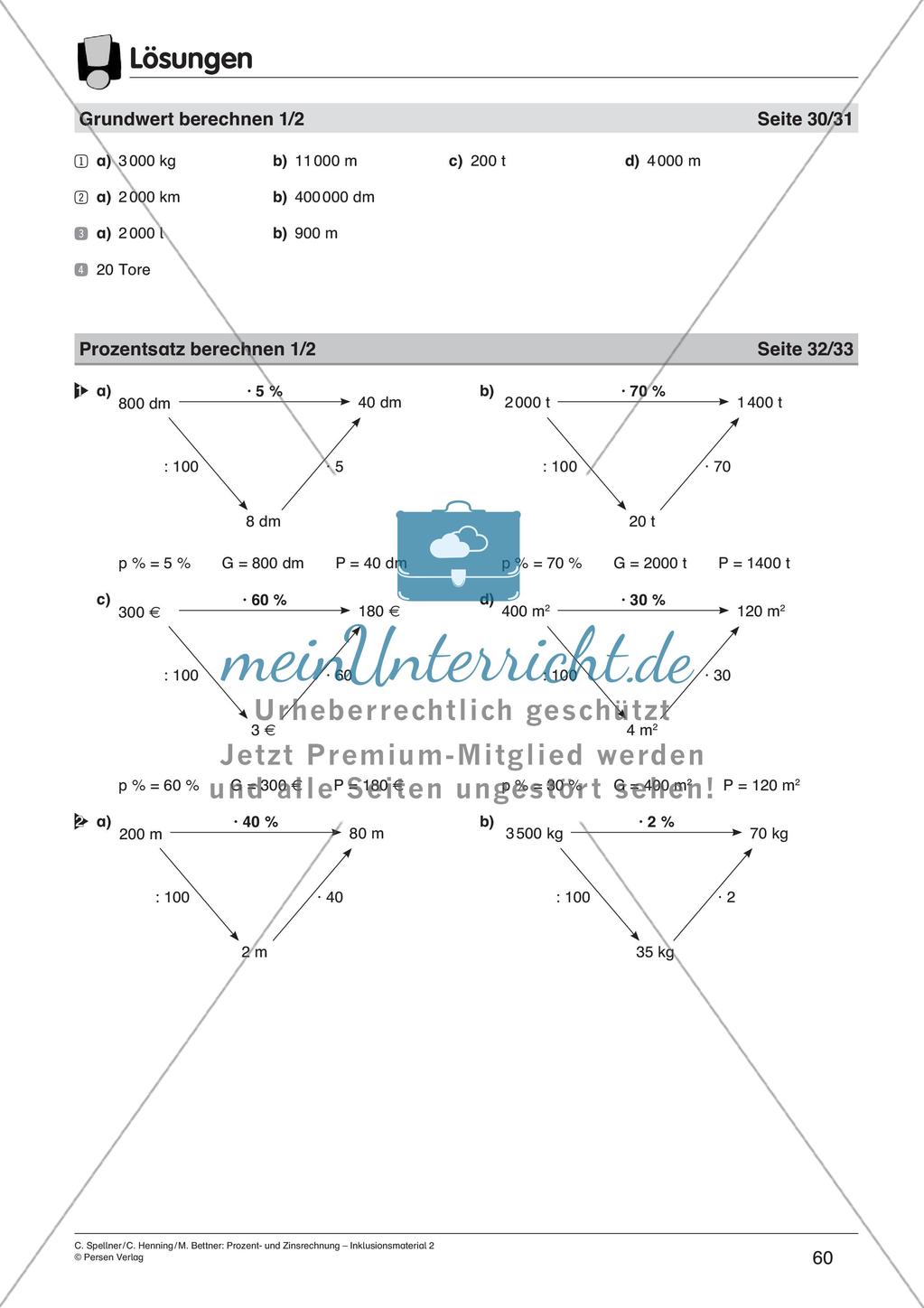Inklusionsmaterial: Prozentrechnung Preview 62