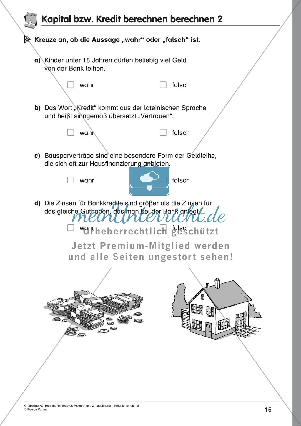 Inklusionsmaterial: Zinsrechnung Preview 17