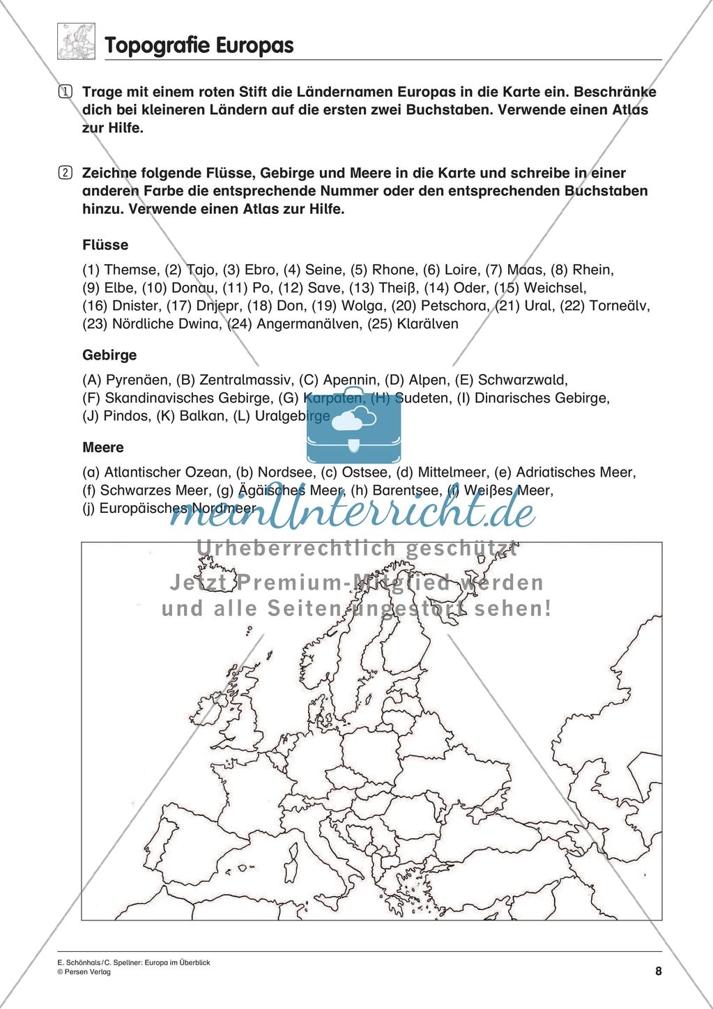 Inklusionsmaterial: Europa im Überblick Preview 10