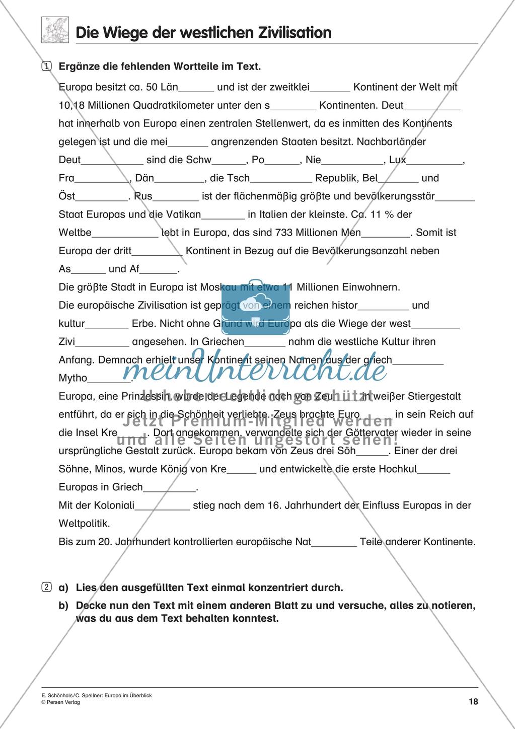 Inklusionsmaterial: Europa im Überblick Preview 20