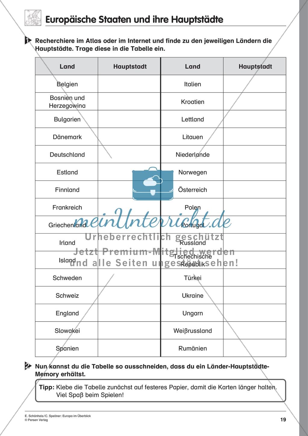 Inklusionsmaterial: Europa im Überblick Preview 21