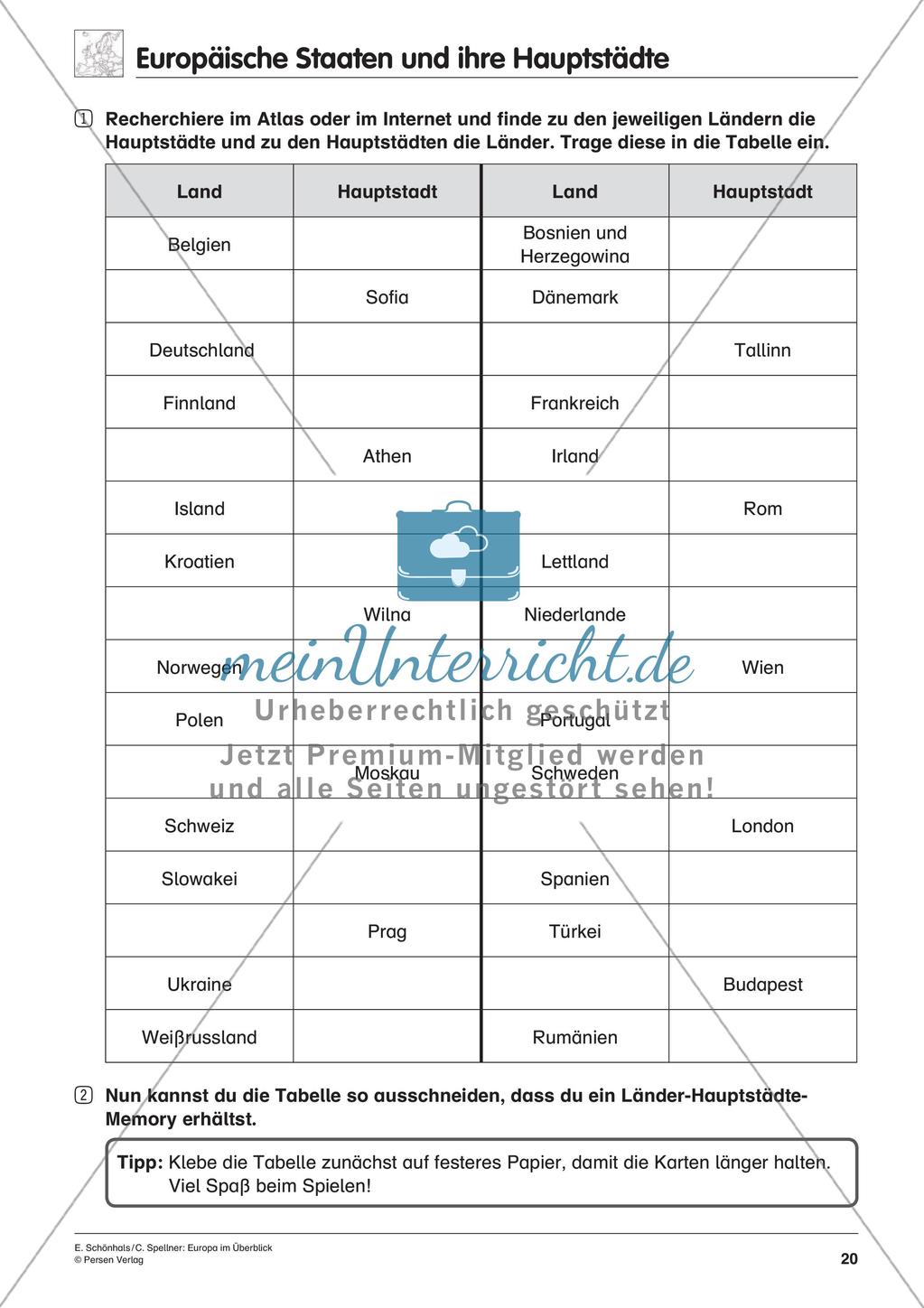 Inklusionsmaterial: Europa im Überblick Preview 22