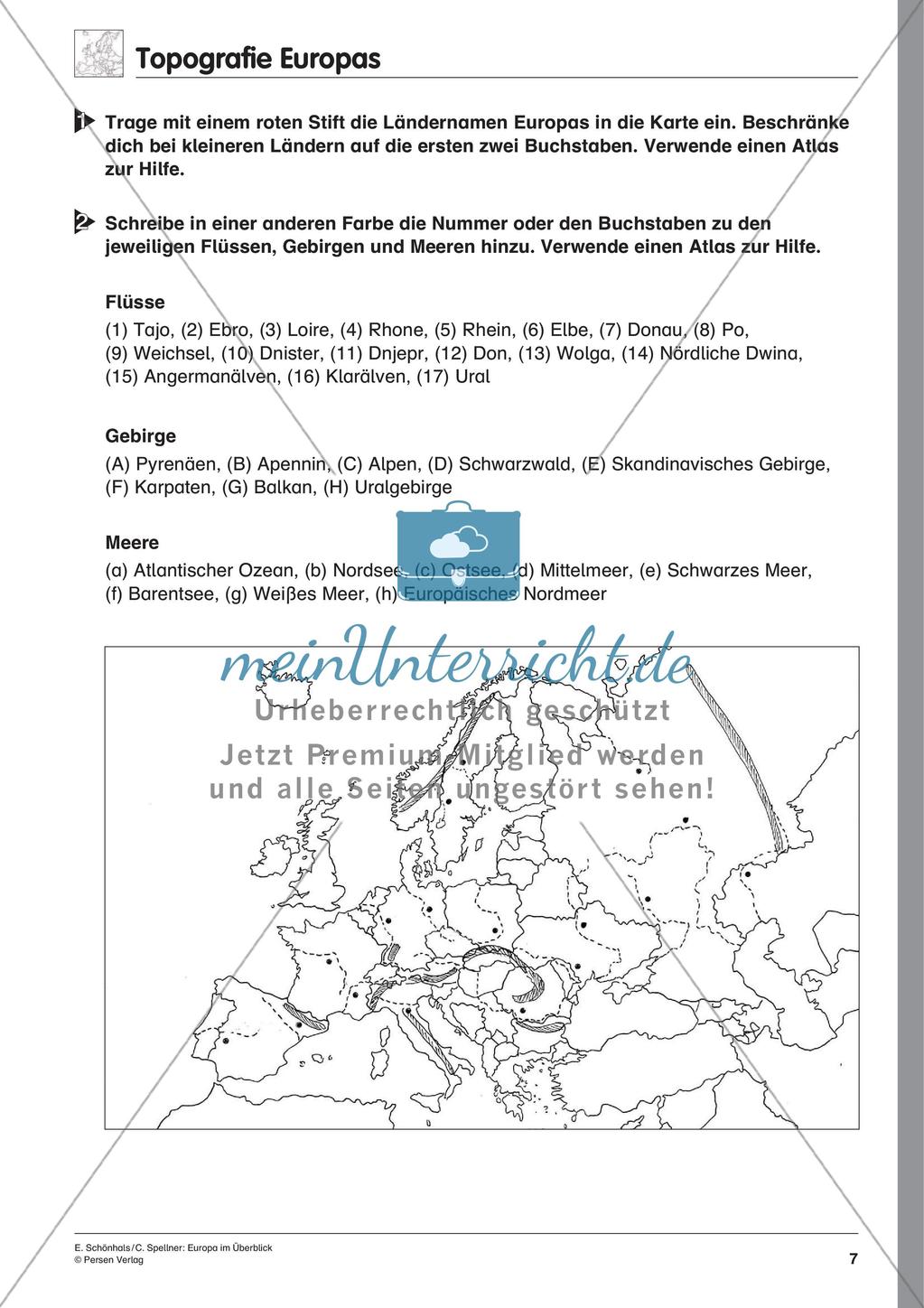 Inklusionsmaterial: Europa im Überblick Preview 9