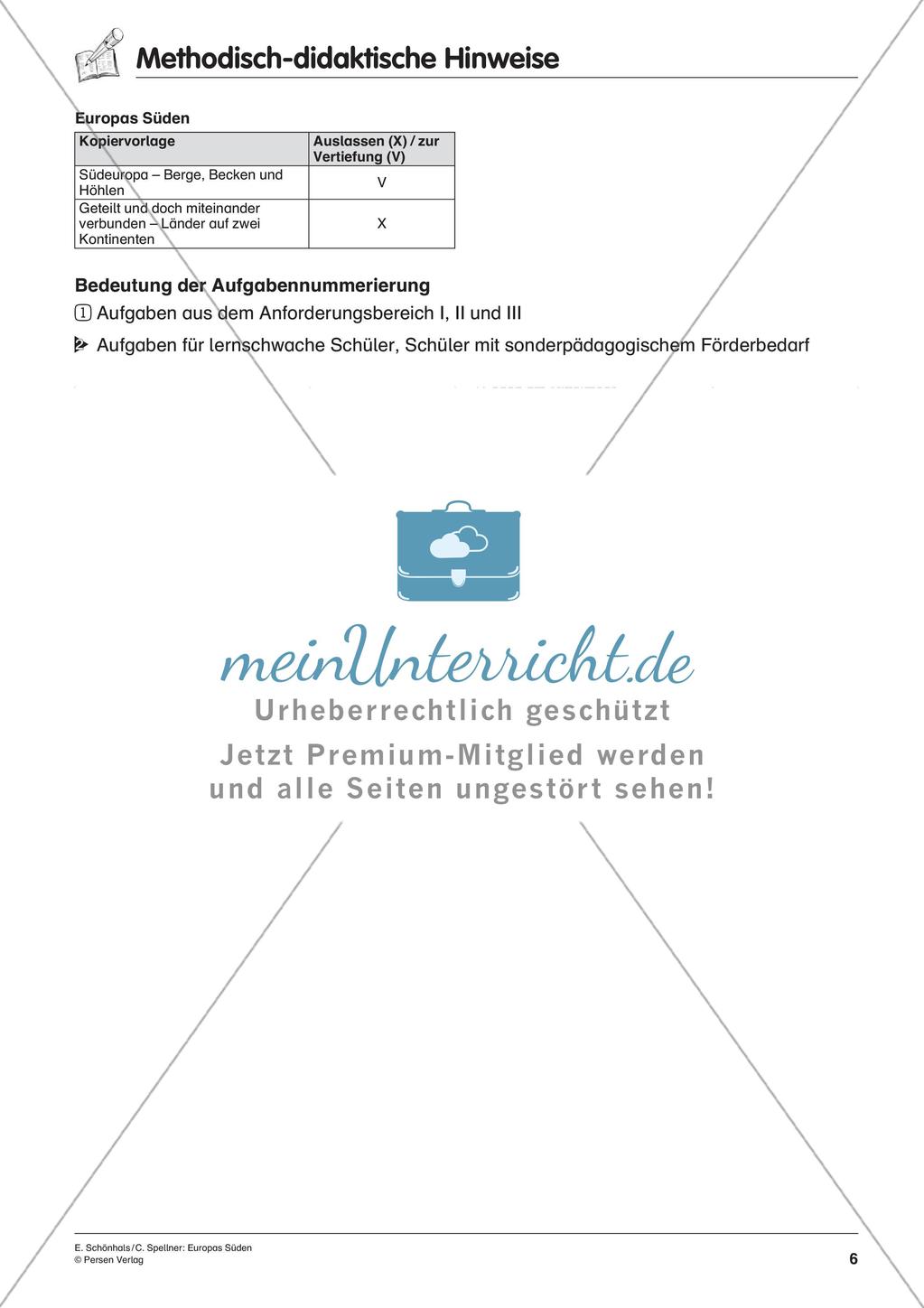 Inklusionsmaterial: Europas Süden Preview 8