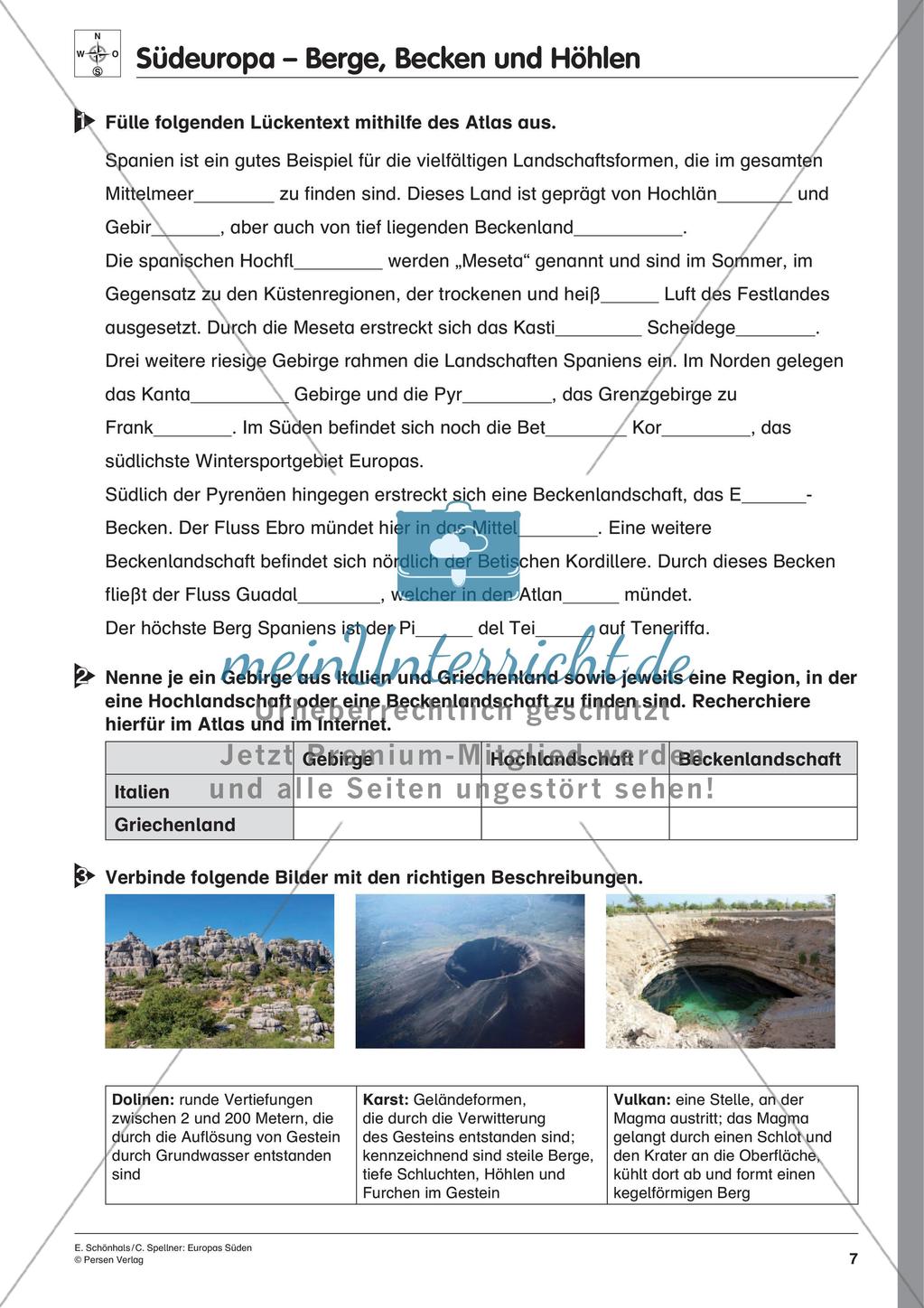 Inklusionsmaterial: Europas Süden Preview 9