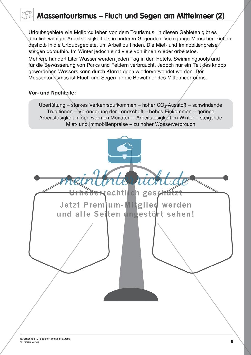 Inklusionsmaterial: Urlaub in Europa Preview 10