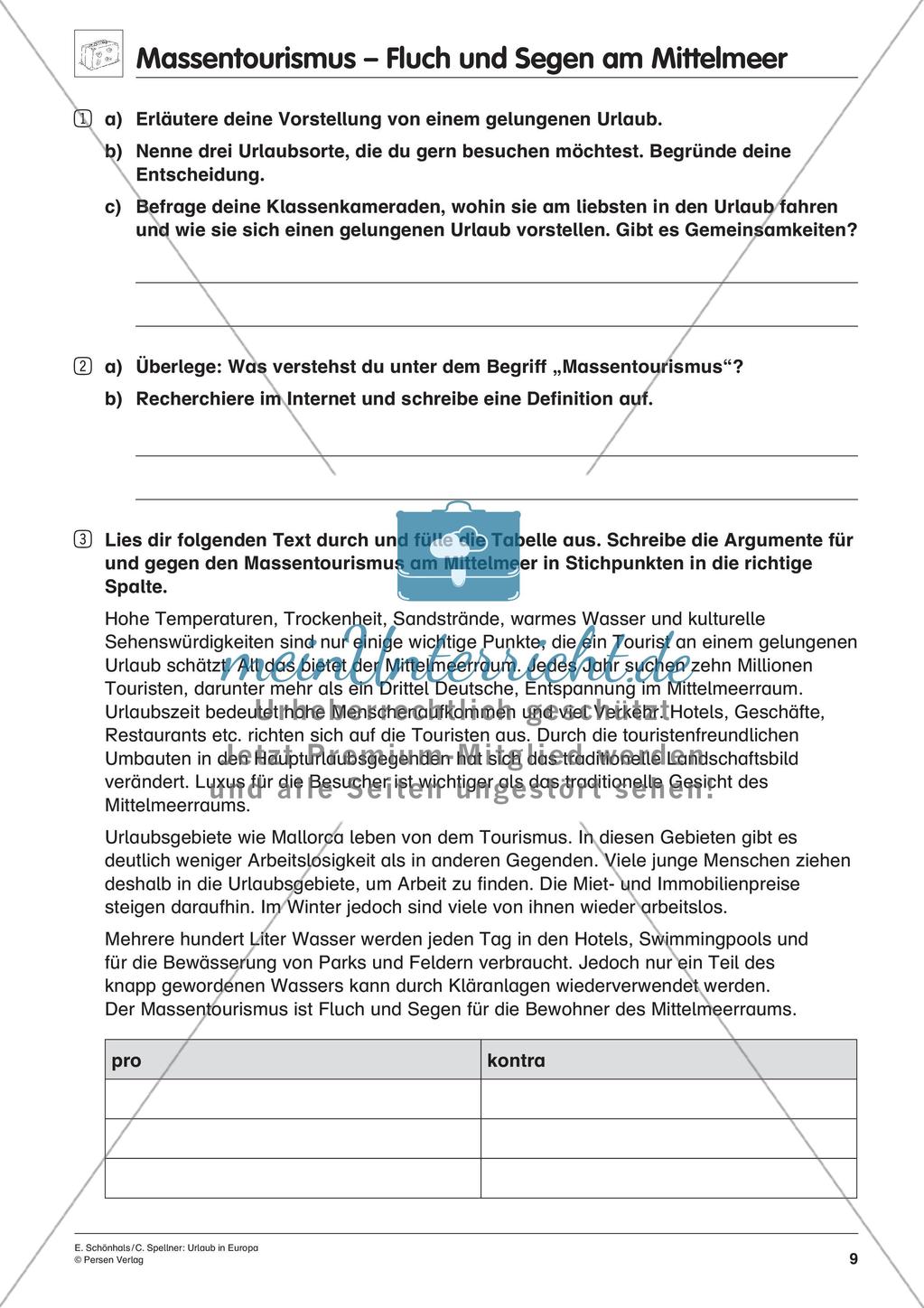 Inklusionsmaterial: Urlaub in Europa Preview 11