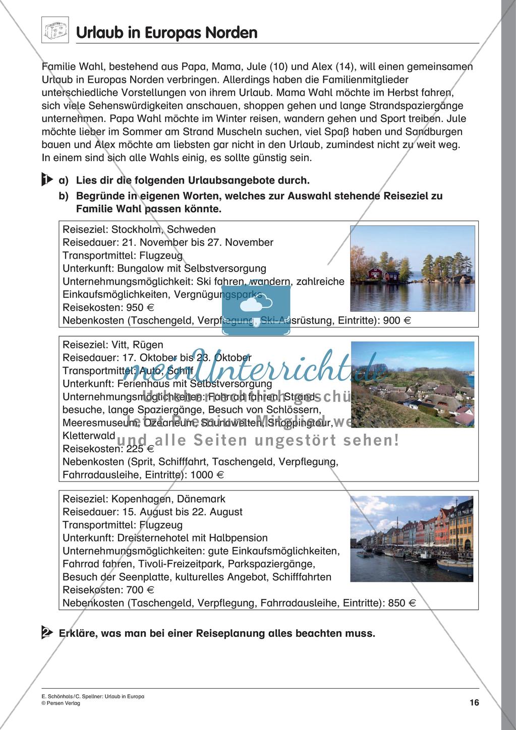 Inklusionsmaterial: Urlaub in Europa Preview 18