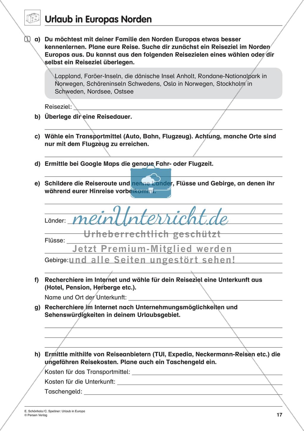 Inklusionsmaterial: Urlaub in Europa Preview 19